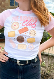 Biscuit Club Printed Micro Rib Baby Tee