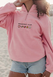 Breakfast Club Recycled Polyester Quarter Zip Fleece