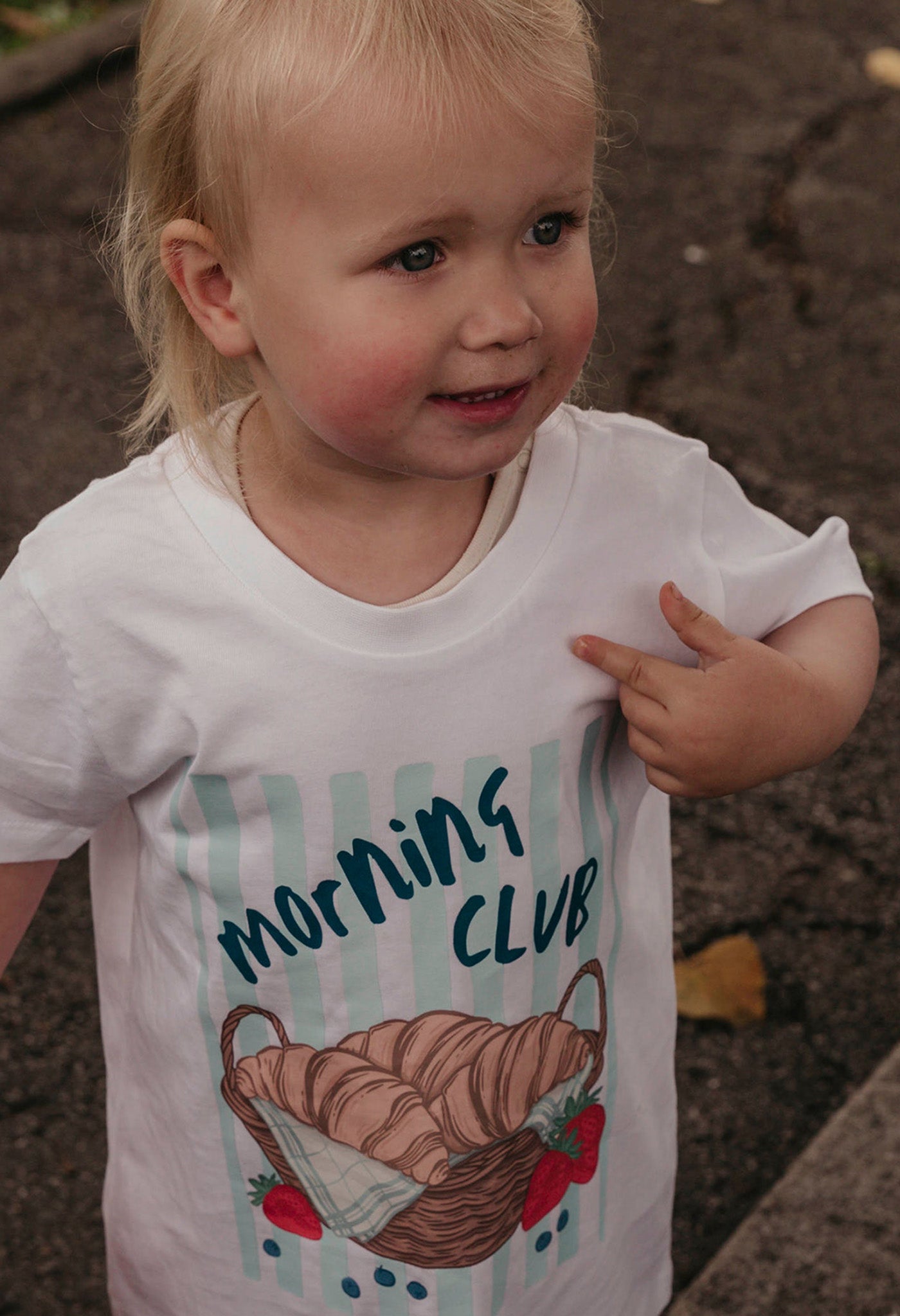 Croissants Organic Cotton Childrens T-Shirt