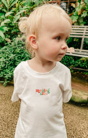 Essential Embroidered Organic Cotton Childrens T-Shirt