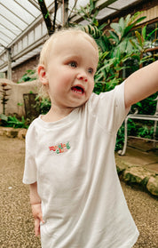 Essential Embroidered Organic Cotton Childrens T-Shirt