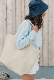 Essential Washed Jute Beach Bag