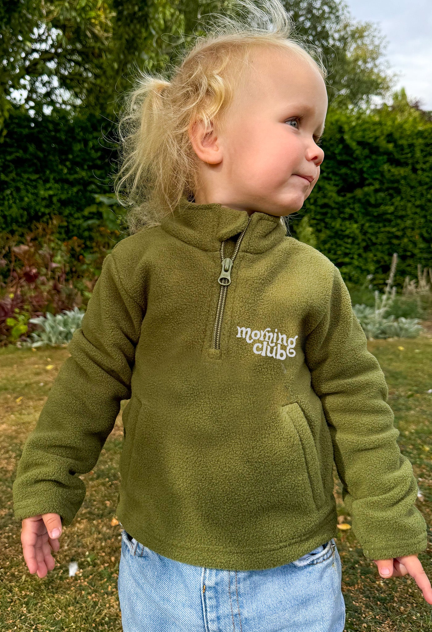 Essential Recycled Polyester Quarter Zip Childrens Fleece