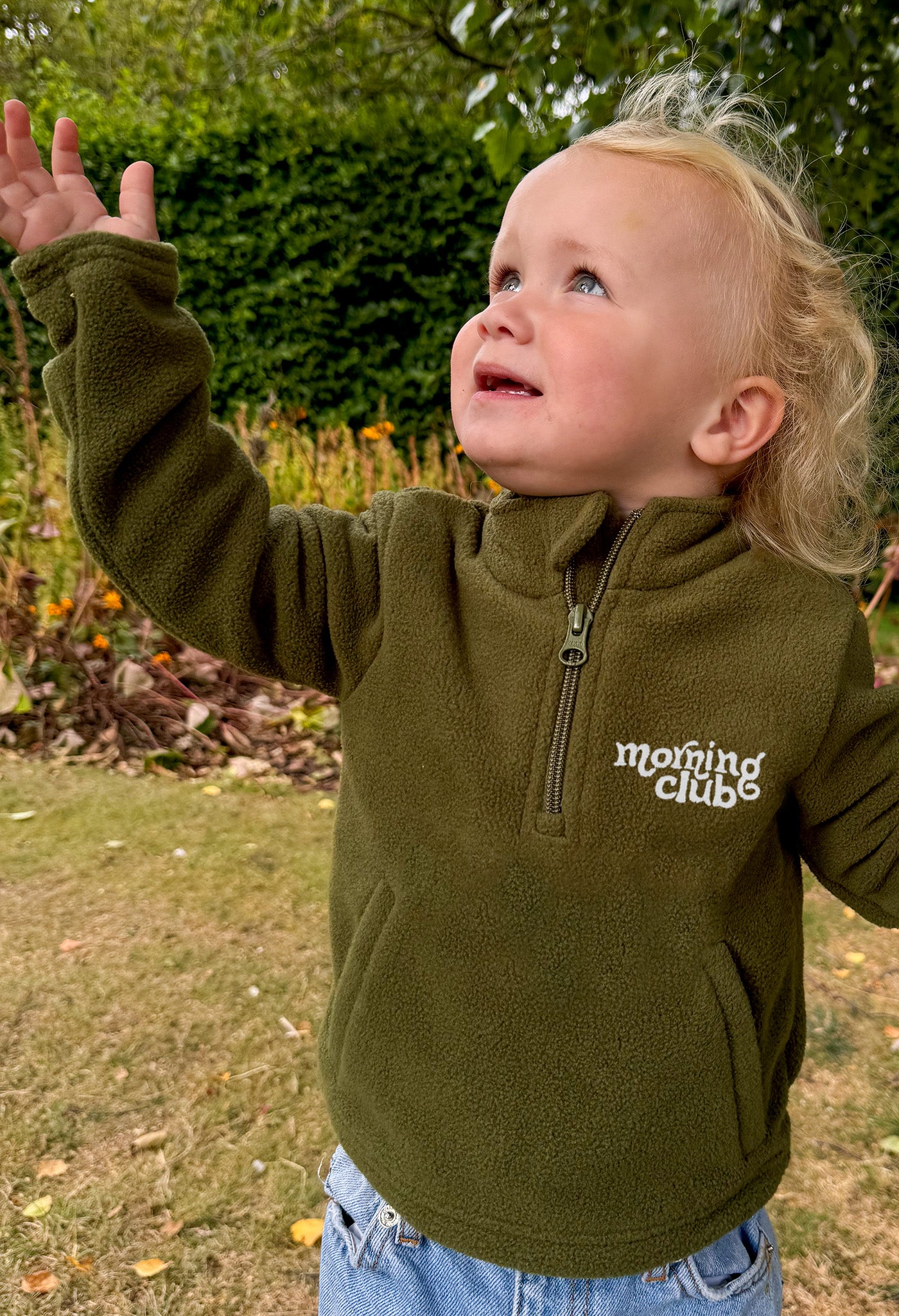 Essential Recycled Polyester Quarter Zip Childrens Fleece