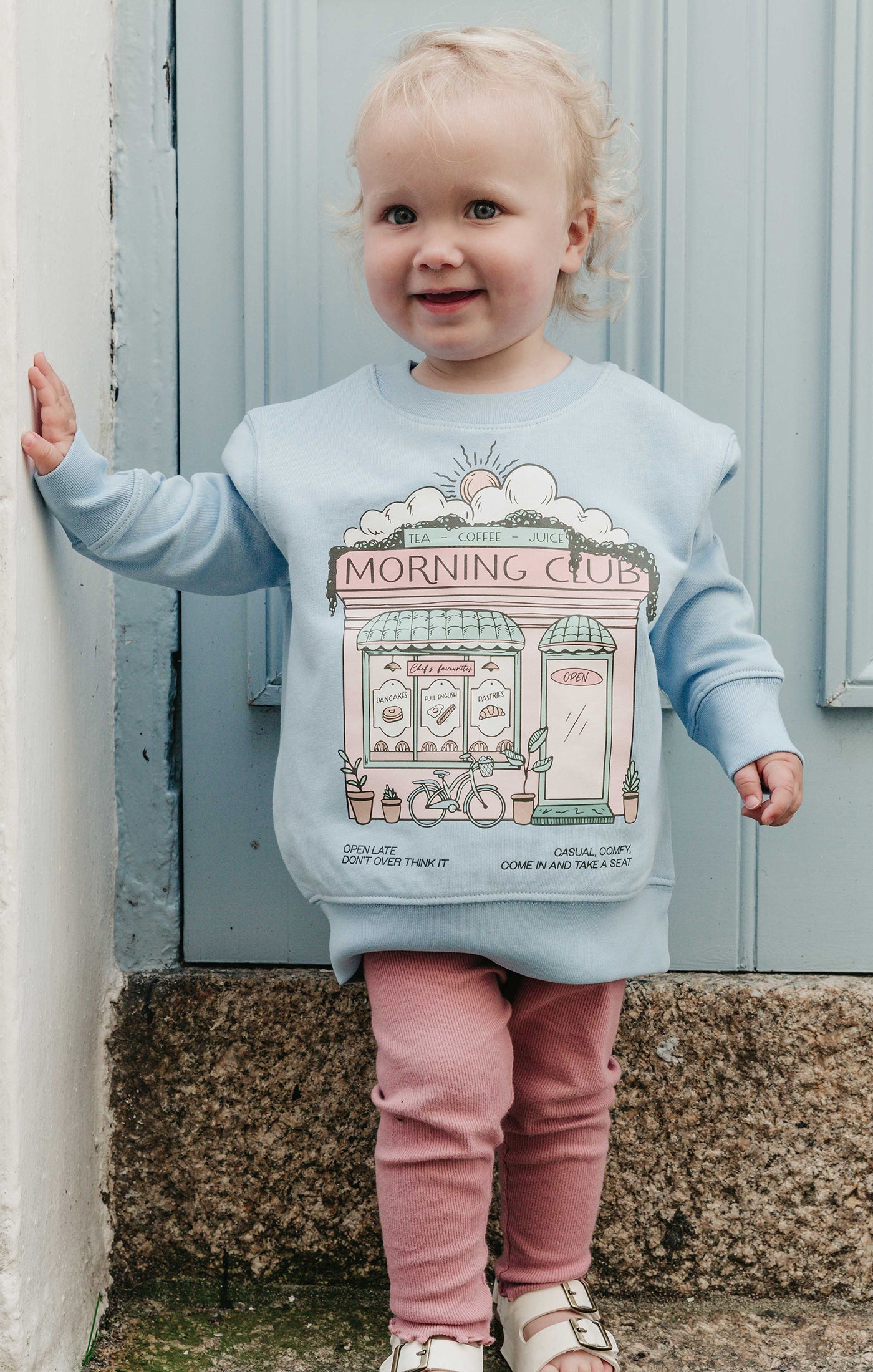 Morning Club Cafe Organic Cotton Childrens Sweatshirt