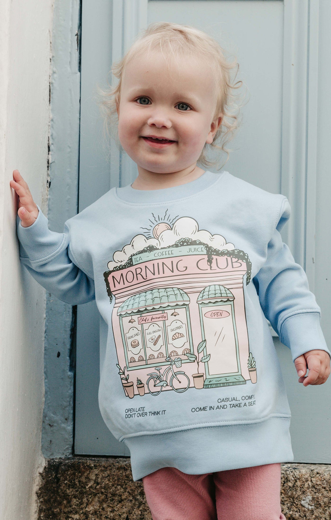 Morning Club Cafe Organic Cotton Childrens Sweatshirt