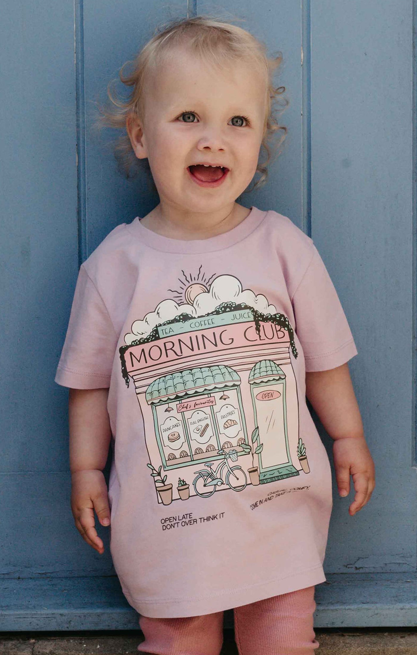 Morning Club Cafe Organic Cotton Childrens T-Shirt