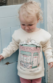 Morning Club Cafe Organic Cotton Childrens Sweatshirt