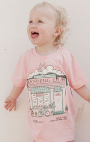 Morning Club Cafe Organic Cotton Childrens T-Shirt