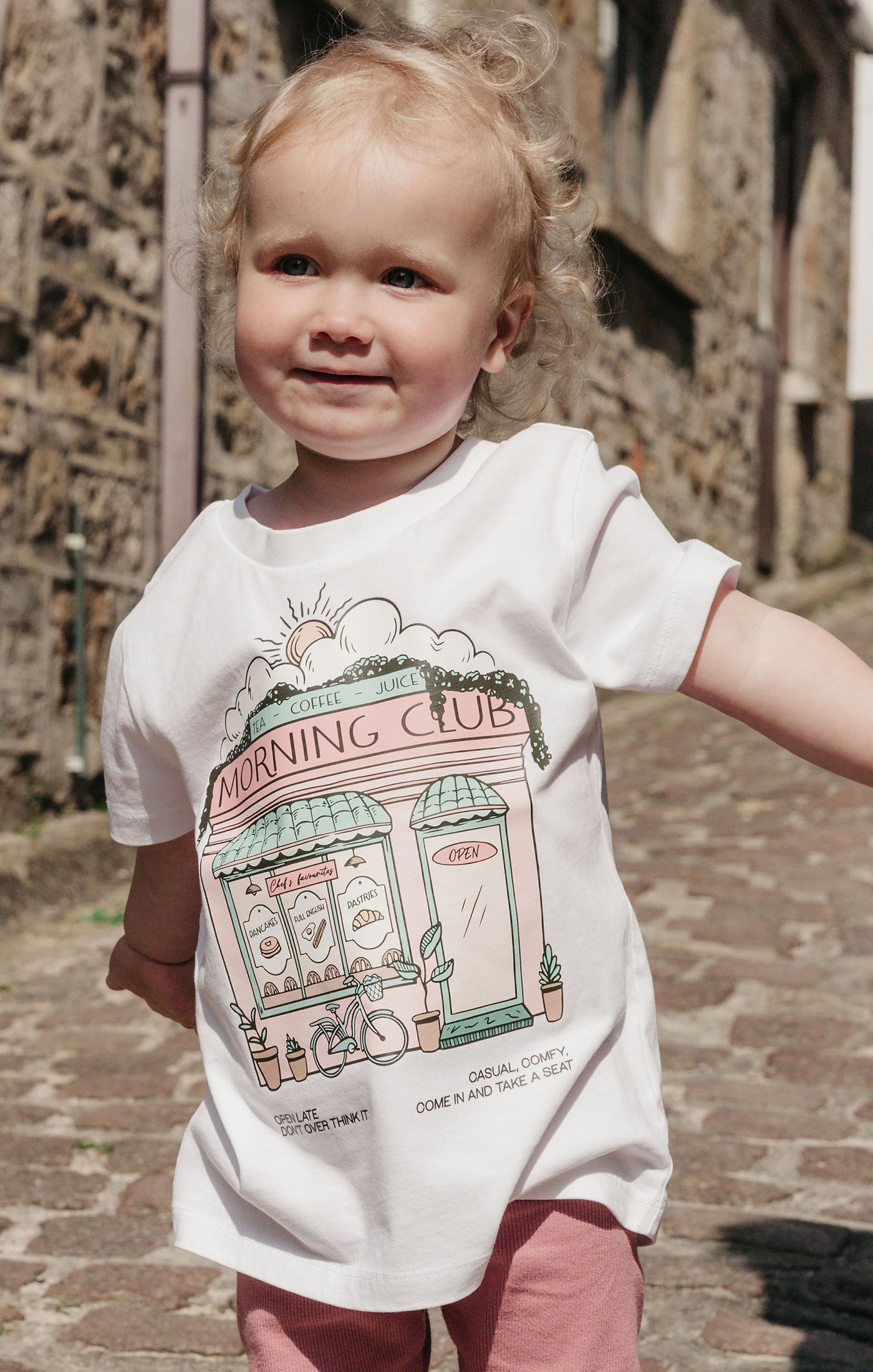 Morning Club Cafe Organic Cotton Childrens T-Shirt