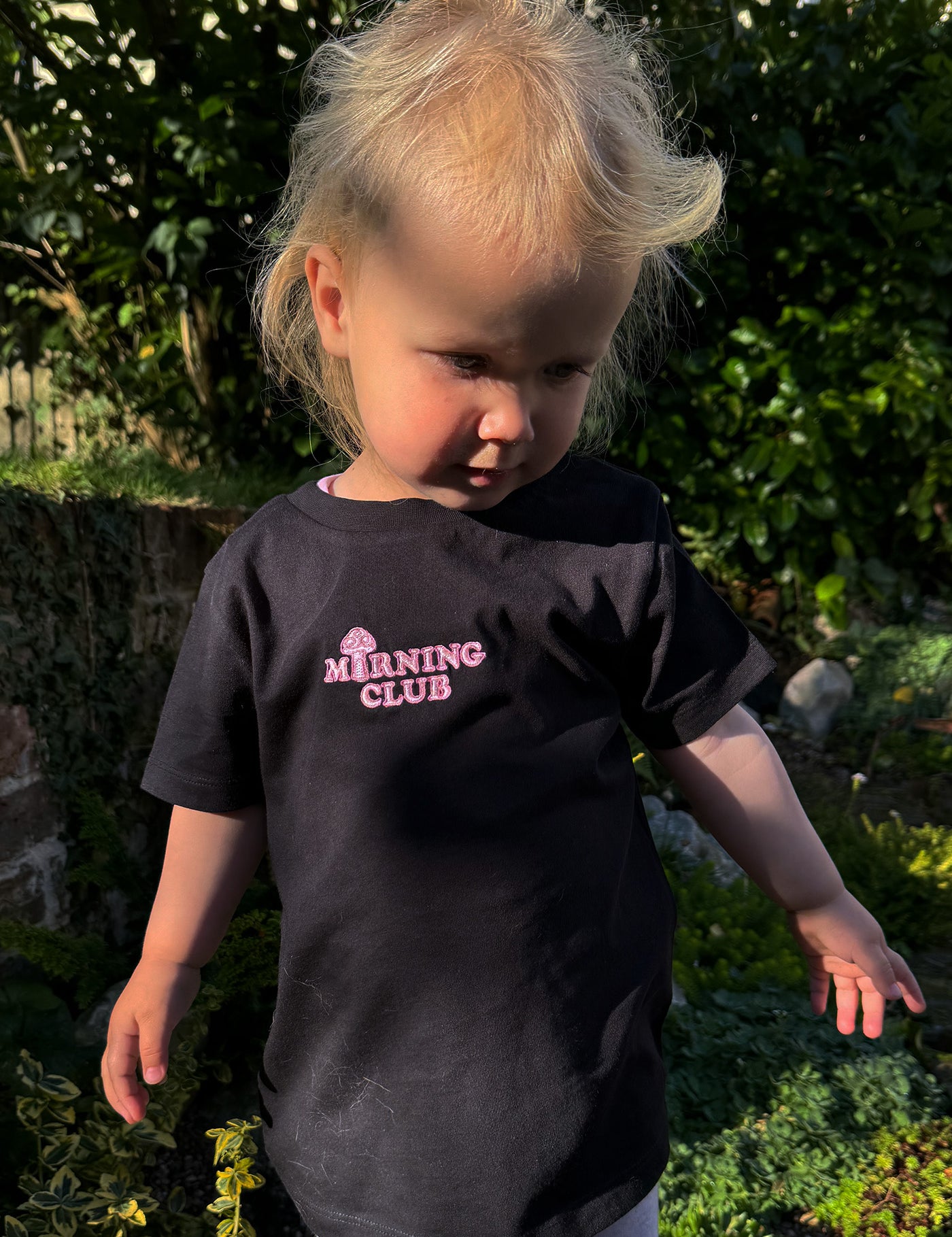 MushroomHousechildrensBlackT-Shirt.jpg