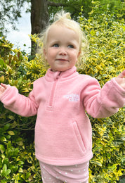 Essential Recycled Polyester Quarter Zip Childrens Fleece