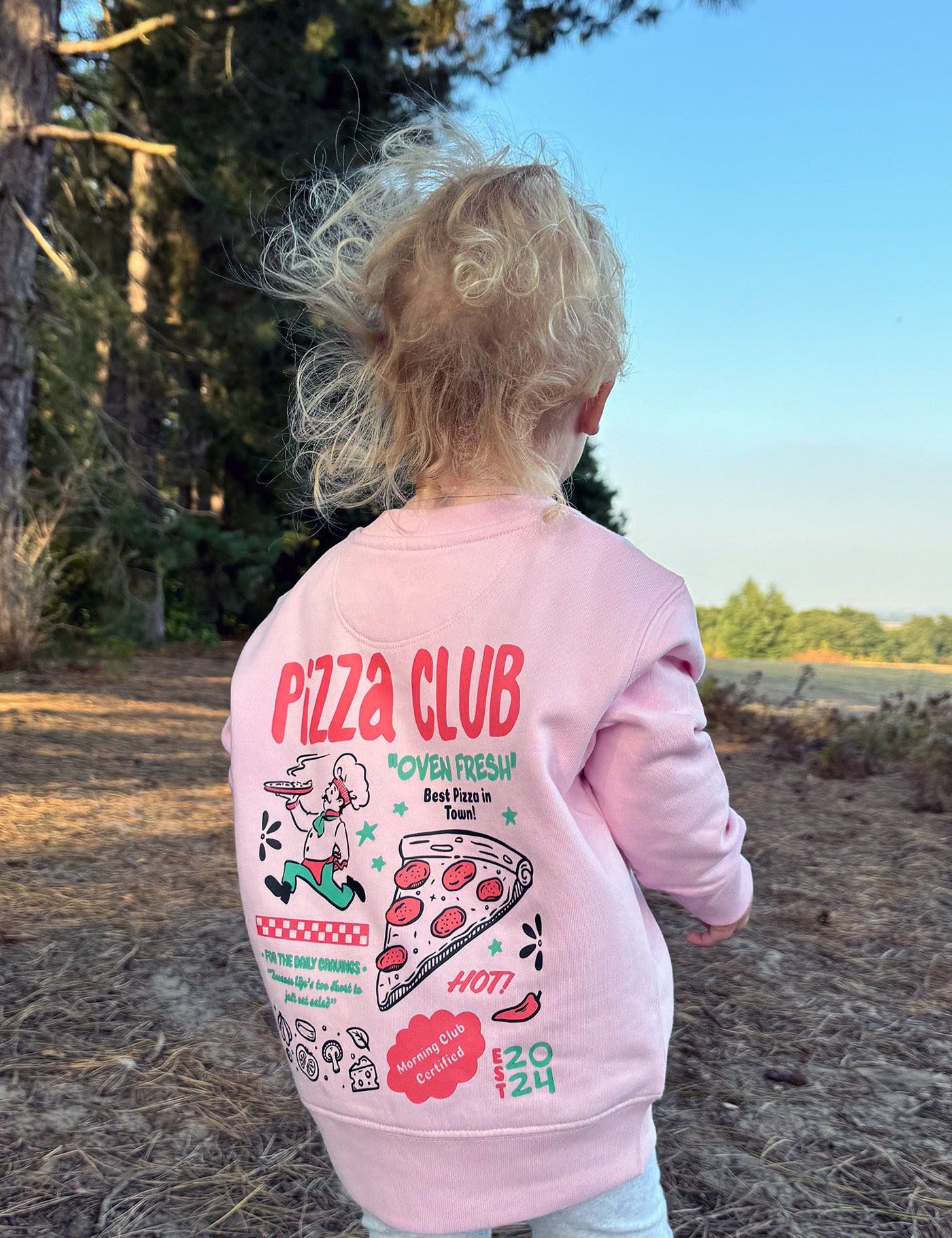 PizzaClubPinkChildrensSweatshirt2.jpg