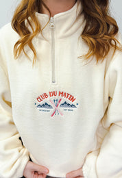 Ski Resort Recycled Polyester Quarter Zip Fleece