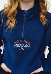 Ski Resort Recycled Polyester Quarter Zip Fleece