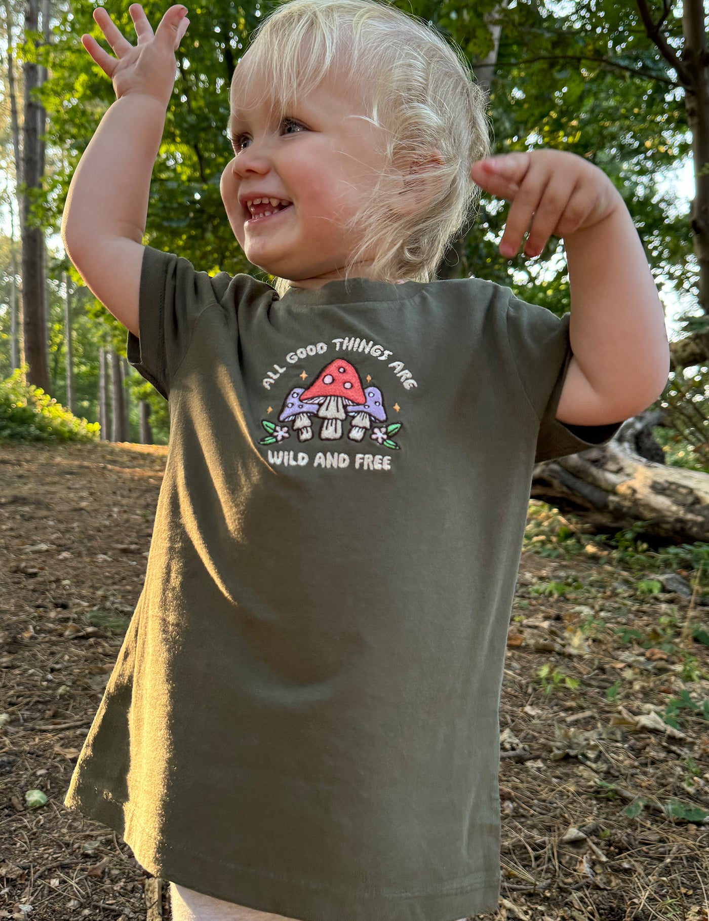 WildMushroomsChildrensKhakiT-Shirt2.jpg